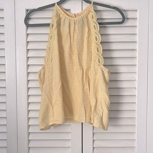 Yellow Lace trim Tank Top from PacSun!